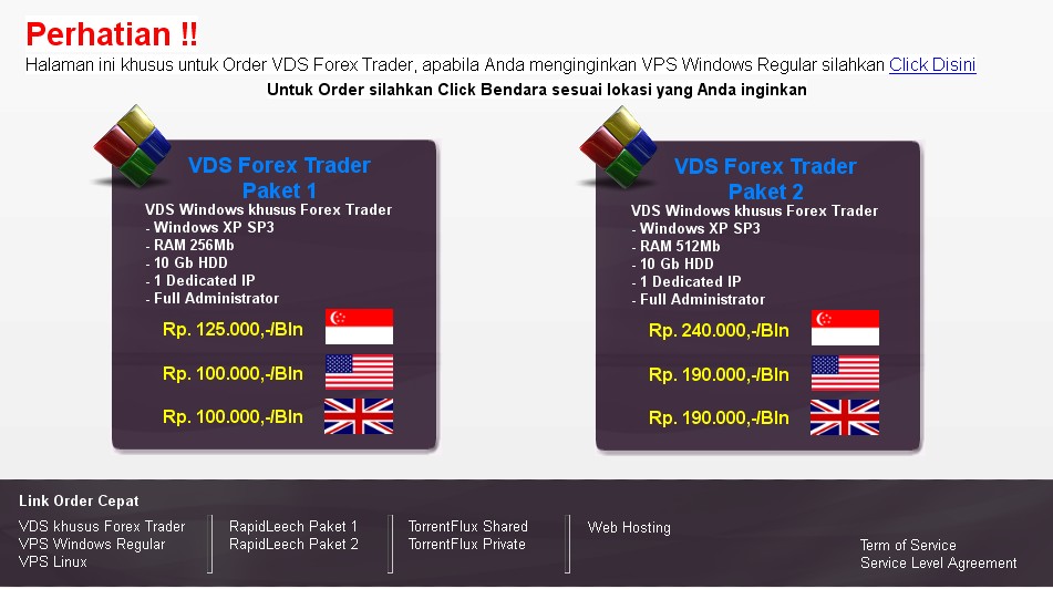 vps trading forex murah